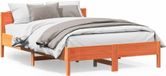 Maison Exclusive - Lit en bois massif sans matelas, brun chaud, 140x200 cm