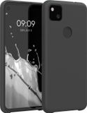 kwmobile telefoonhoesje geschikt voor Google Pixel 4a - Hoesje met siliconen coating - Smartphone case in mat zwart