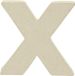 Decopatch Kleine kraft letter x Beige