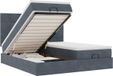 vidaXL Lit coffre avec matelas et LED 180x200cm Velours