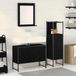 Maison Exclusive - Salle de bain ensemble avec étagère 3 pcs Noir