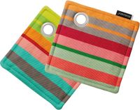 Merkloos Remember Pannenlappen set van 2 - Katoen - Meerkleurig