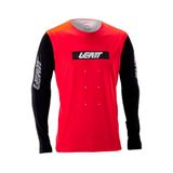 Leatt Maglia Tecnica Mtb Manica Lunga Gravity 8.0 Rosso heren Kleding