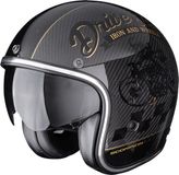 Scorpion Belfast Evo Carbon Zippy Jethelm - Zwart/Goud