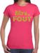 Bellatio Decorations Mrs. Fout T-shirt Roze Dames S
