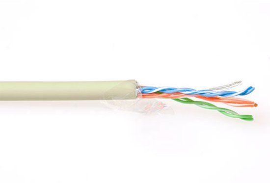 ACT FP305B CAT5E F/UTP LSZH Patchkabel Soepel Ivoor - 305 meter