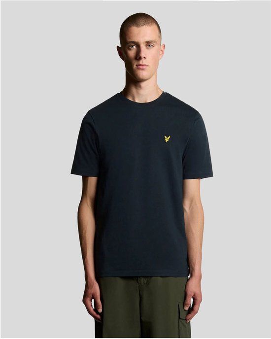 Lyle & Scott Heren T-shirt Donkerblauw Katoen Maat XL
