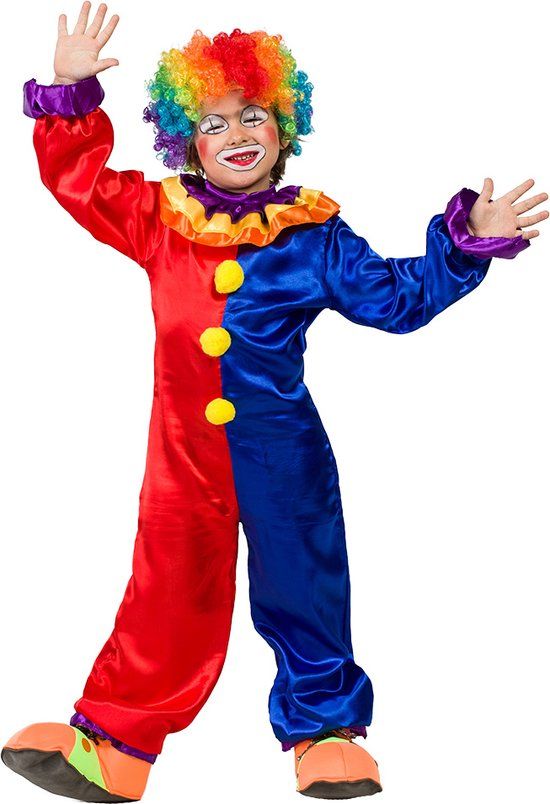 Boland - Kinderkostuum Clown Zeppy (7-9 jaar) - 134/140 - Multi