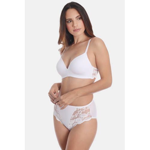 Sassa Mode Classic Lace Voorgevormde BH Zonder Beugel - Wit