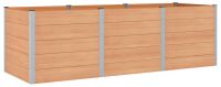 vidaXL Verhoogde plantenbak, bruin, 300 x 100 x 91 cm, WPC en Aluminium