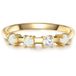 Glanzstücke München Ring Zilver Zirkonia Geelgoud 17.25 mm / maat 54