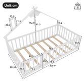 StarTech Berkenhout Kinderbed - 90 x 190 cm - Wit
