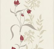 A.S. Création BLADEREN EN BLOEMEN BEHANG | Modern - Crème Rood Beige
