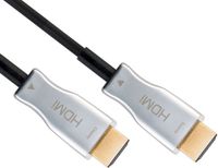 Goobay Actieve HDMI 2.1 Kabel - 8K 60Hz - Verguld - 100 meter - Zwart/Zilver