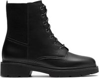 Clarks Lauryl West - Dames Enkellaars - Zwart - Leer - Maat 36