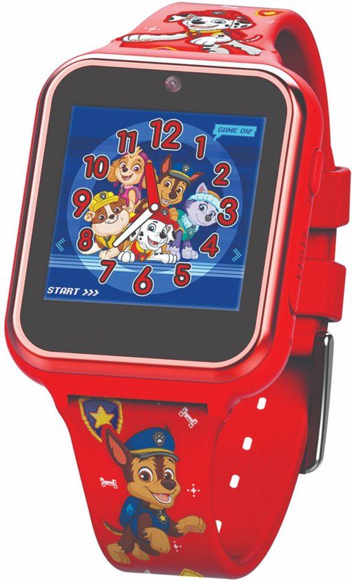 Merkloos Accutime Paw Patrol Smartwatch voor Kinderen - Selfie Camera, Foto & Video - Rood