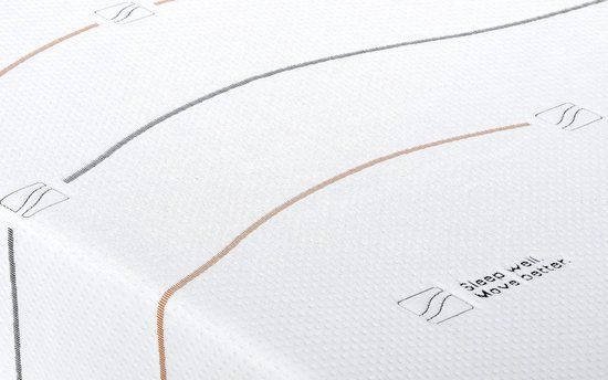 M line Cool Motion 2 Matras - 160 x 200 cm - Wit - Stevig