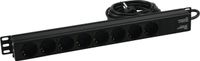 Eurolite R19-8 19 stroomverdeler 8-voudig 1 HE
