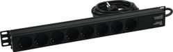 Eurolite R19-8 19 stroomverdeler 8-voudig 1 HE