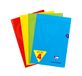 Clairefontaine 294161AMZ Pak met 4 Geniete Schriften Mimesys - A4 21x29,7 cm - 96 Pagina's Grote Ruitjes - Wit Papier 90 g - Polypro Omslag (Blauw, Rood, Geel en Groen)