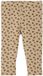 Vertbaudet Babylegging Panterprint Ribgebreid Taupe