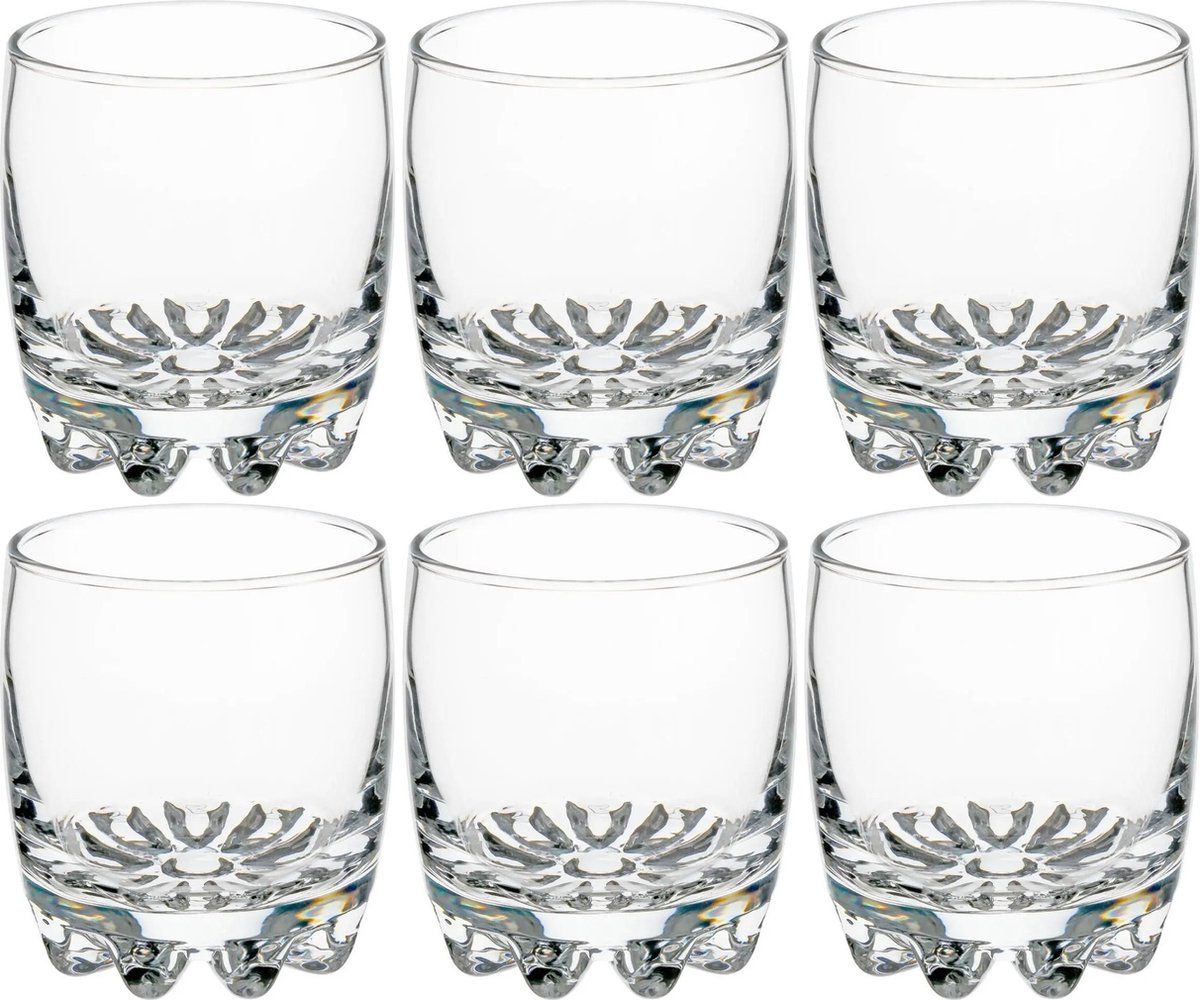 Secret de Gourmet Set van 12x water/sap glazen Tin 310 ml - Transparant