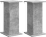 vidaXL Plantenstandaard 2 stuks Betongrijs 30,5 x 30 x 60,5 cm Bewerkt hout