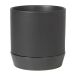 Broste Copenhagen Denise pot à fleurs avec soucoupe Ø21 cm gris anthracite