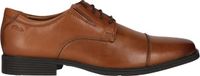 Clarks Tilden Cap Heren Veterschoenen Bruin Leer Maat 44
