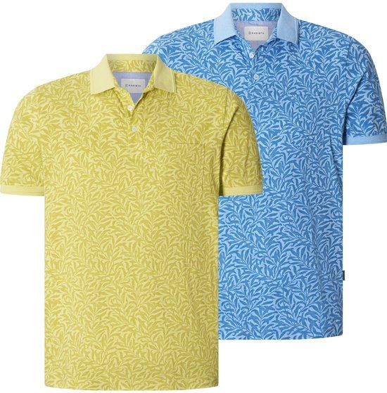 Babista heren Poloshirts, Set Van 2 - 48/50 - groen - Plus Size