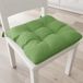 PETTI Artigiani Italiani - Kussen voor keukenstoel, set van 6 kussens voor keukenstoelen, van katoen met linten, flessengroen, 100% Made in Italy