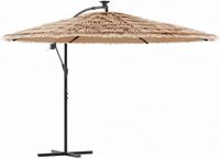 vidaXL Parasol met stalen paal 269x269x235 cm bruin