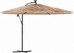 vidaXL Parasol met stalen paal 269x269x235 cm bruin