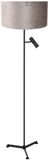 Steinhauer Stang 4834ZW Vloerlamp Grijs Velours Stof 40 cm