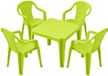 Pro Garden Kinder Tuinset - Groen - Kunststof - Kindertafel en Stoeltje - Binnen/Buiten