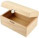 Merkloos 3x Houten schatkistje onbedrukt 11 cm