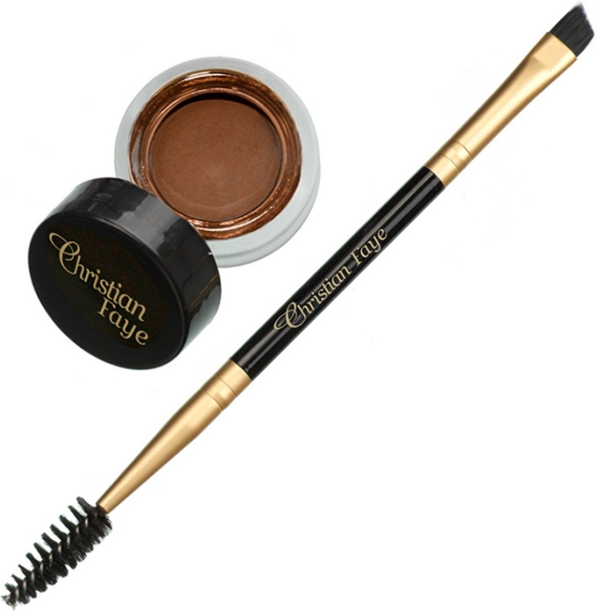 Christian Faye Dipbrow Pomade Wenkbrauwpoeder - Dark Brown - 4.5 gr