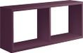 Homemania Morgana Wandrek voor woonkamer, slaapkamer, kantoor, MDF, violet, 70 x 30 x 15,5 cm