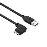 StarTech.com 1m Slim Micro USB 3.0-kabel linkshoekig - USB 3.1 Gen 1 (5 Gbit/s) aansluitkabel