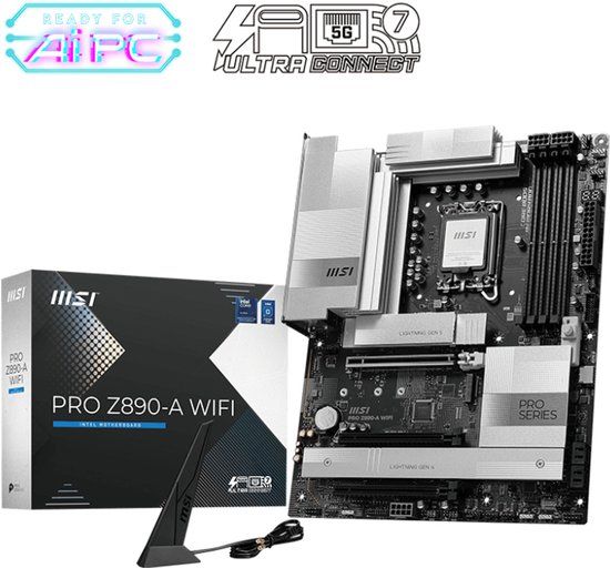 MSI PRO Z890-A WIFI Moederbord ATX Intel LGA1851 DDR5