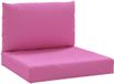 vidaXL Palletkussens - Set van 2 - Roze