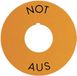 RAFI 5.76 204.101.0400 Plaque de marquage (Ø) 60 mm ARRÊT D'URGENCE Plastique Jaune 1 pièce(s)
