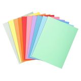 Exacompta - ref. 330100E - Set van 10 stevige pastelkleurige dossiermappen SUPER - 210 g/m² - PEFC™ gecertificeerd - A4 - 10 kleuren