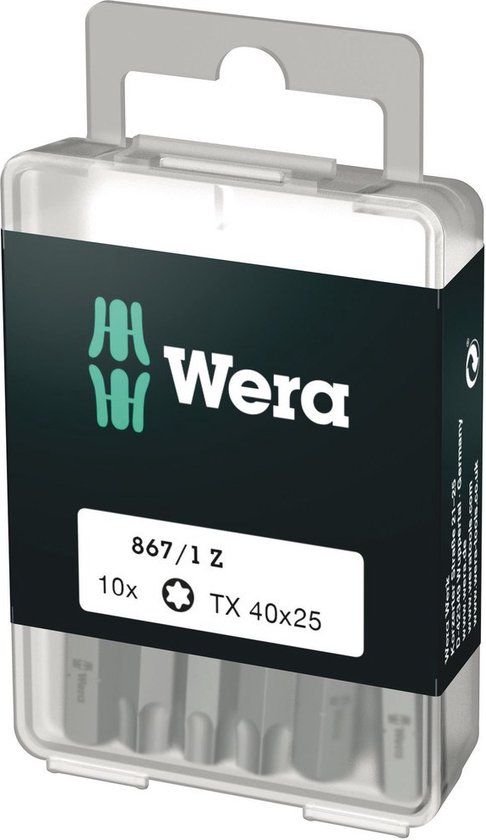 Wera 1/4" Torx Bit T40 x 25mm