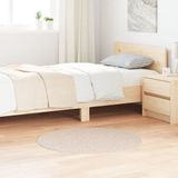 vidaXL Antislip Shaggy Tapijt Crème 90 x 90 cm PP
