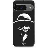 Google Pixel 9 Etui Aap D. Luffy zwart wit Maniacase