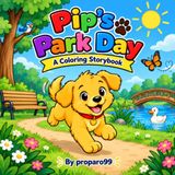 Pip's Park Day: A Coloring Storybook