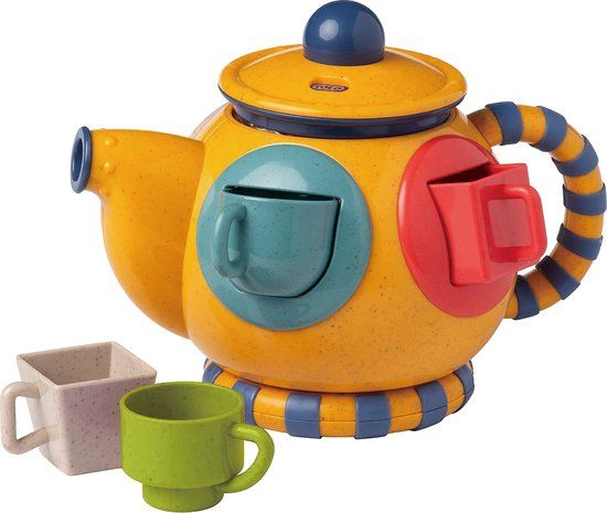 Tolo Bio Theepot & vormensorteerder - Geel - Kunststof - 1 jaar+