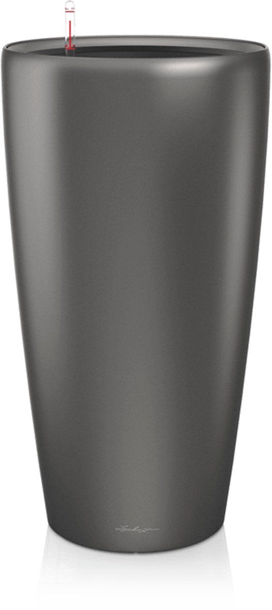 Lechuza Rondo Premium 32 Plantenbak - Antraciet-metallic - Incl. Bewateringssysteem - 15783