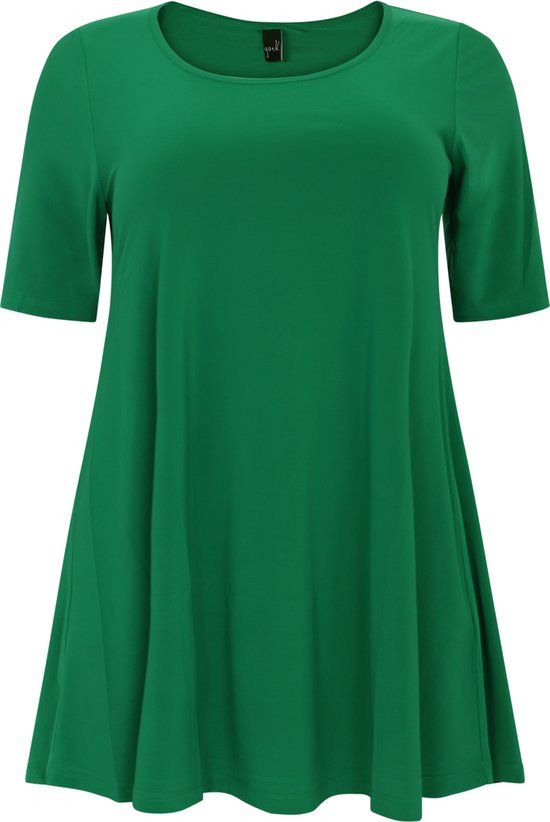YOEK Dames T-shirt lang groen